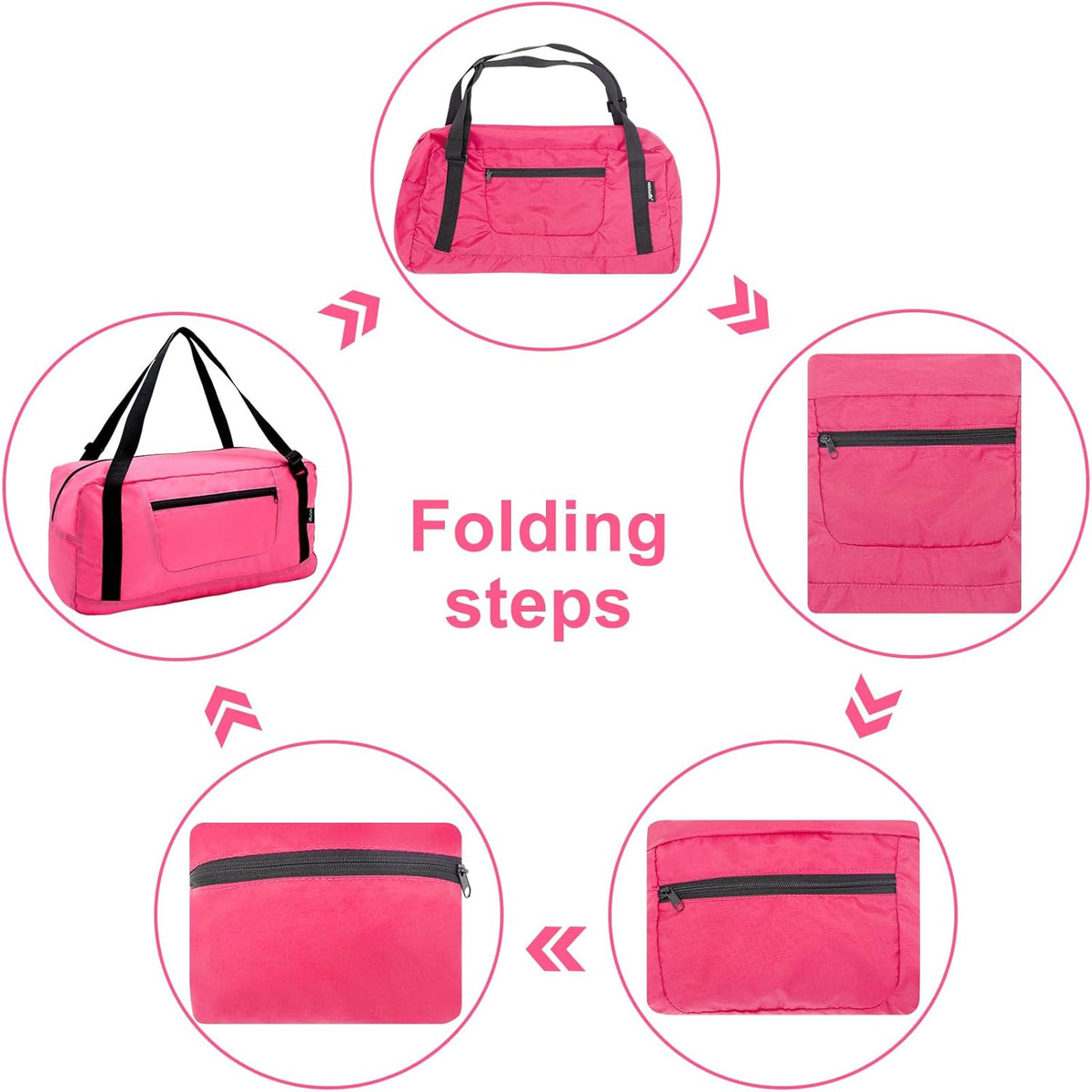 Foldable Travel Duffel Bag For Women & Men Luggage Great for Gym - large navy blue
