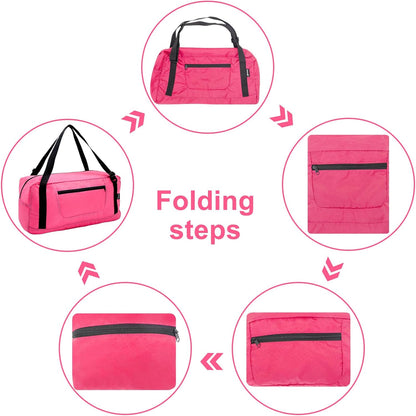 Foldable Travel Duffel Bag For Women & Men Luggage Great for Gym - large navy blue