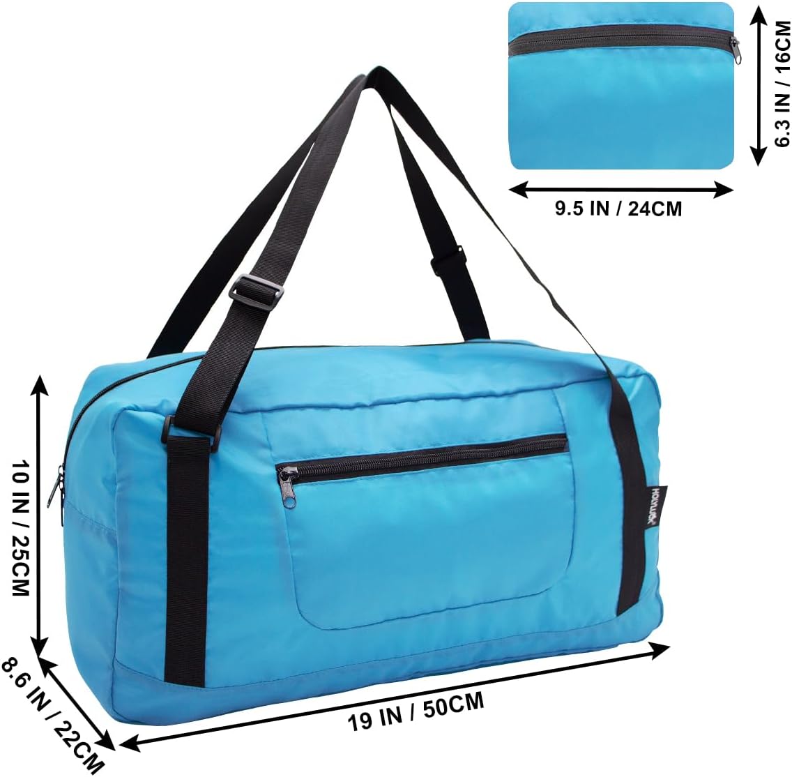Foldable Travel Duffel Bag For Women & Men Luggage Great for Gym - large navy blue