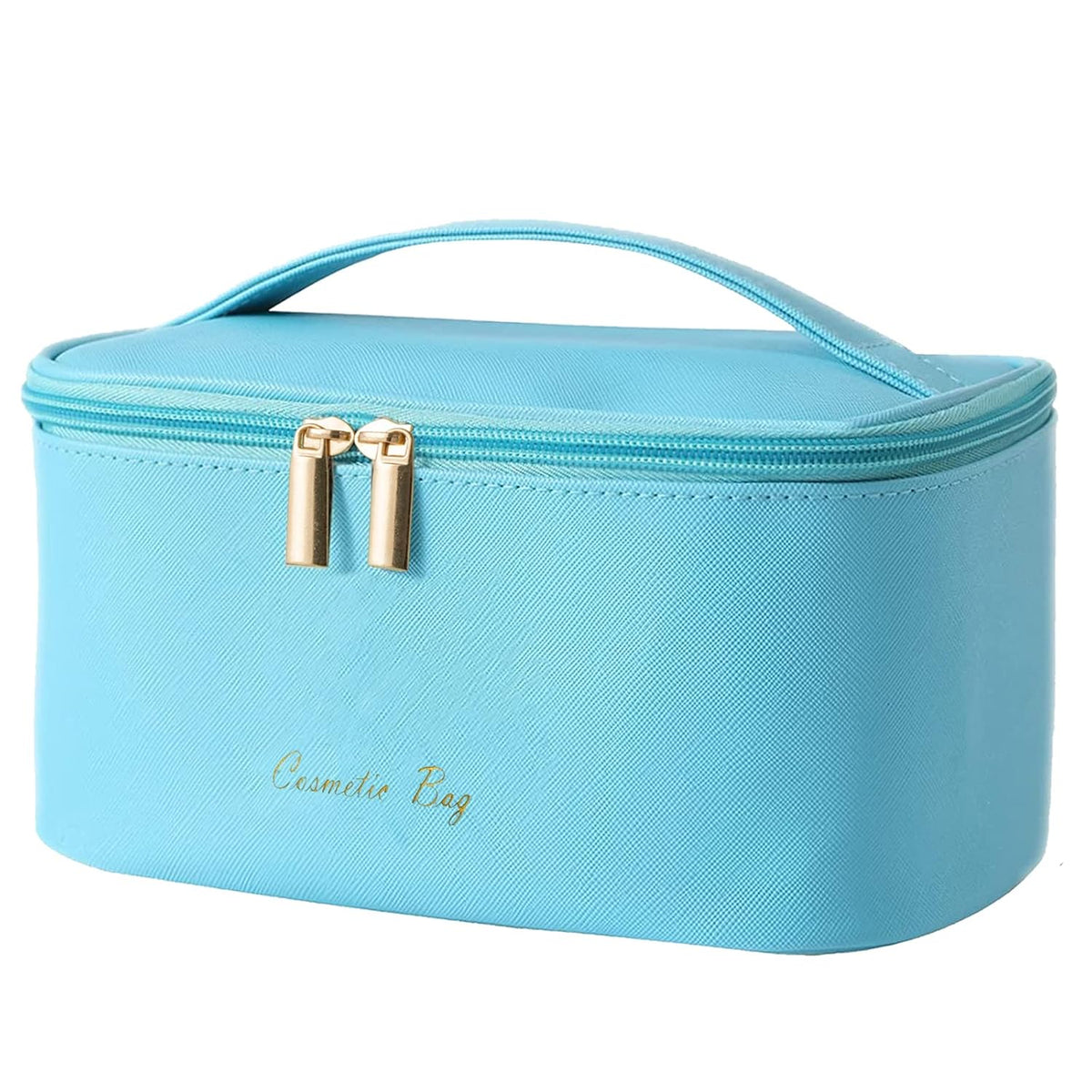 Makeup Bag Large Cosmetic Bags for Women Girls Cute Travel Zipper Pouch Toiletry Organizer for Beauty Essentials Waterproof (Light Pink)