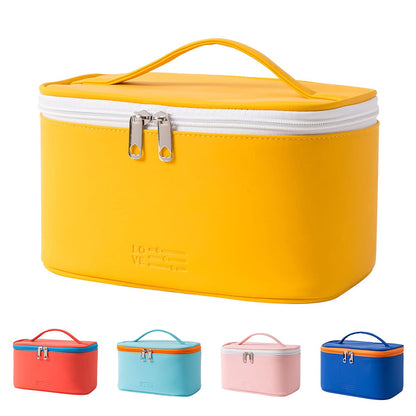 Makeup Bag Large Cosmetic Bags for Women Girls Cute Travel Zipper Pouch Toiletry Organizer for Beauty Essentials Waterproof (Light Pink)