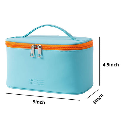 Makeup Bag Large Cosmetic Bags for Women Girls Cute Travel Zipper Pouch Toiletry Organizer for Beauty Essentials Waterproof (Light Pink)