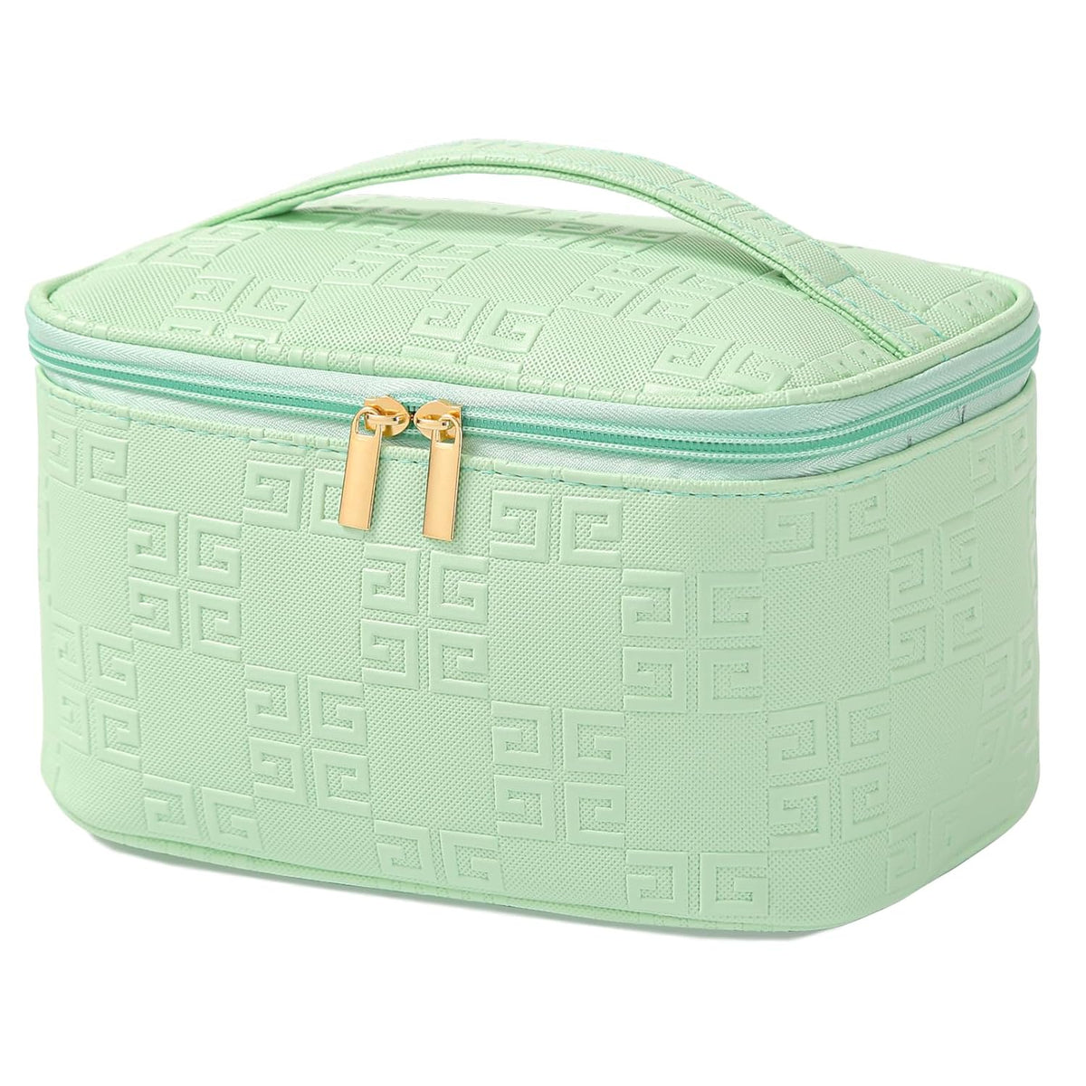 Makeup Bag Large Cosmetic Bags for Women Girls Cute Travel Zipper Pouch Toiletry Organizer for Beauty Essentials Waterproof (Light Pink)
