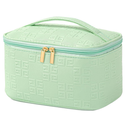 Makeup Bag Large Cosmetic Bags for Women Girls Cute Travel Zipper Pouch Toiletry Organizer for Beauty Essentials Waterproof (Light Pink)