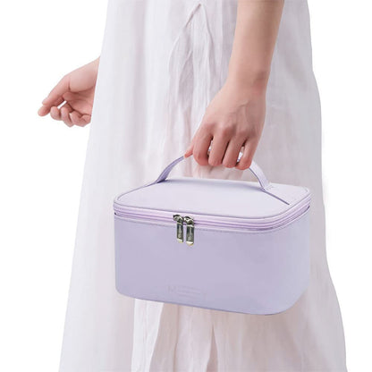 Makeup Bag Large Cosmetic Bags for Women Girls Cute Travel Zipper Pouch Toiletry Organizer for Beauty Essentials Waterproof (Light Pink)