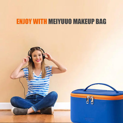 Makeup Bag Large Cosmetic Bags for Women Girls Cute Travel Zipper Pouch Toiletry Organizer for Beauty Essentials Waterproof (Light Pink)