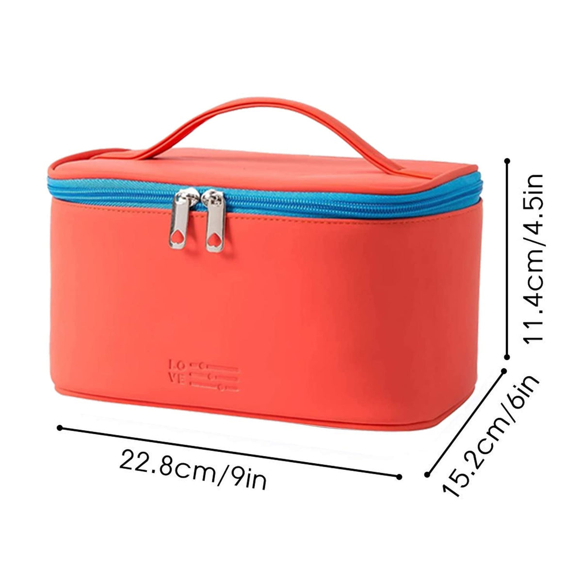 Makeup Bag Large Cosmetic Bags for Women Girls Cute Travel Zipper Pouch Toiletry Organizer for Beauty Essentials Waterproof (Light Pink)