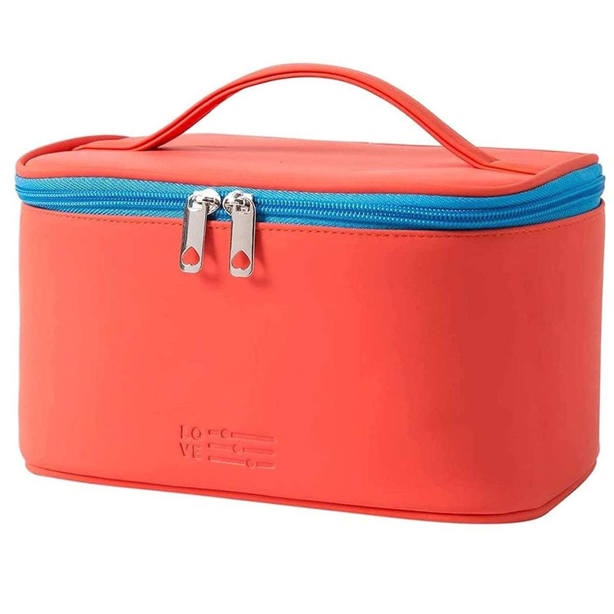 Makeup Bag Large Cosmetic Bags for Women Girls Cute Travel Zipper Pouch Toiletry Organizer for Beauty Essentials Waterproof (Light Pink)