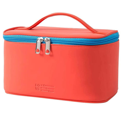 Makeup Bag Large Cosmetic Bags for Women Girls Cute Travel Zipper Pouch Toiletry Organizer for Beauty Essentials Waterproof (Light Pink)