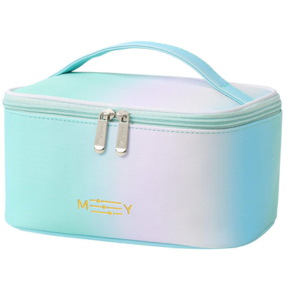Makeup Bag Large Cosmetic Bags for Women Girls Cute Travel Zipper Pouch Toiletry Organizer for Beauty Essentials Waterproof (Light Pink)