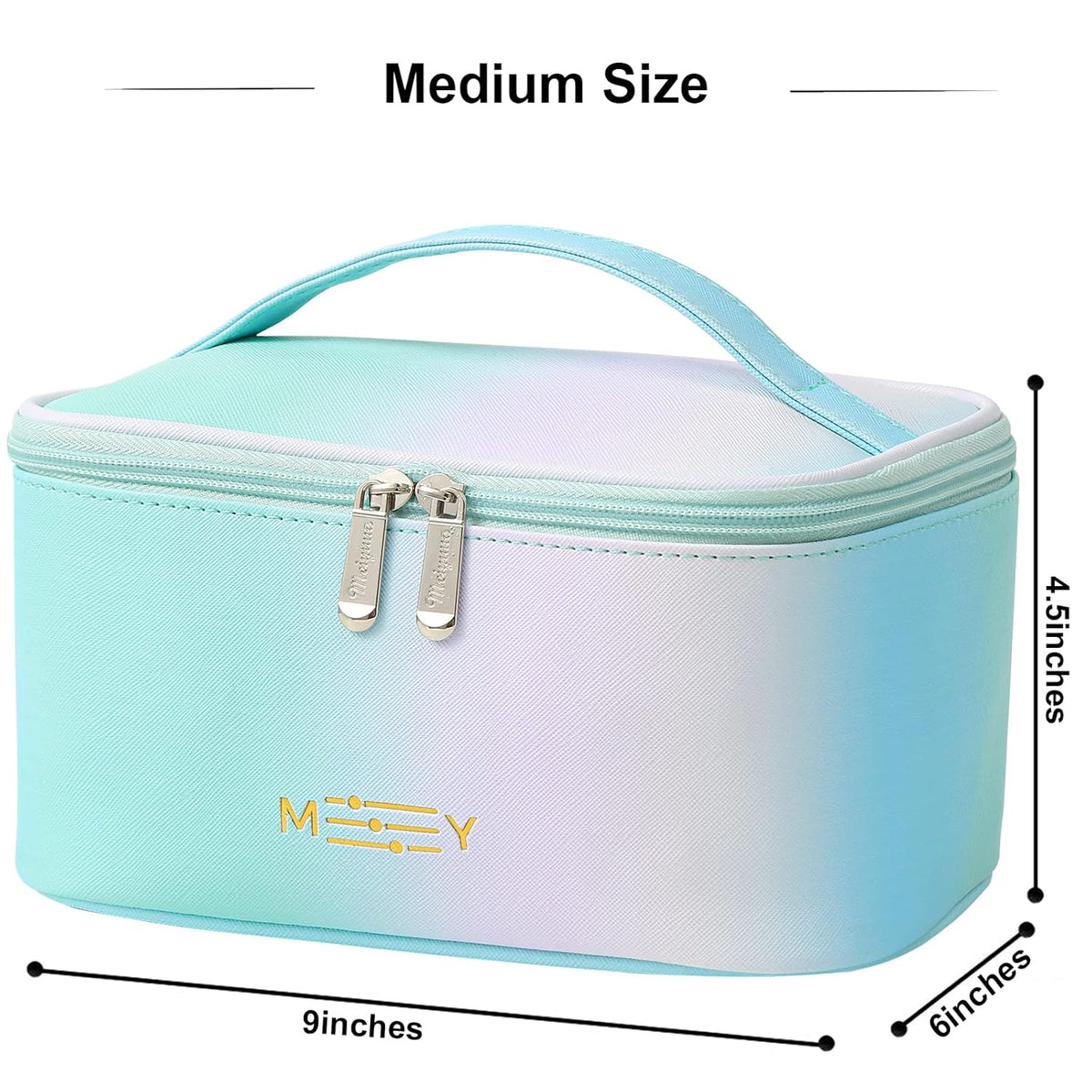 Makeup Bag Large Cosmetic Bags for Women Girls Cute Travel Zipper Pouch Toiletry Organizer for Beauty Essentials Waterproof (Light Pink)