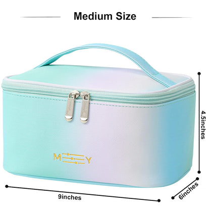 Makeup Bag Large Cosmetic Bags for Women Girls Cute Travel Zipper Pouch Toiletry Organizer for Beauty Essentials Waterproof (Light Pink)