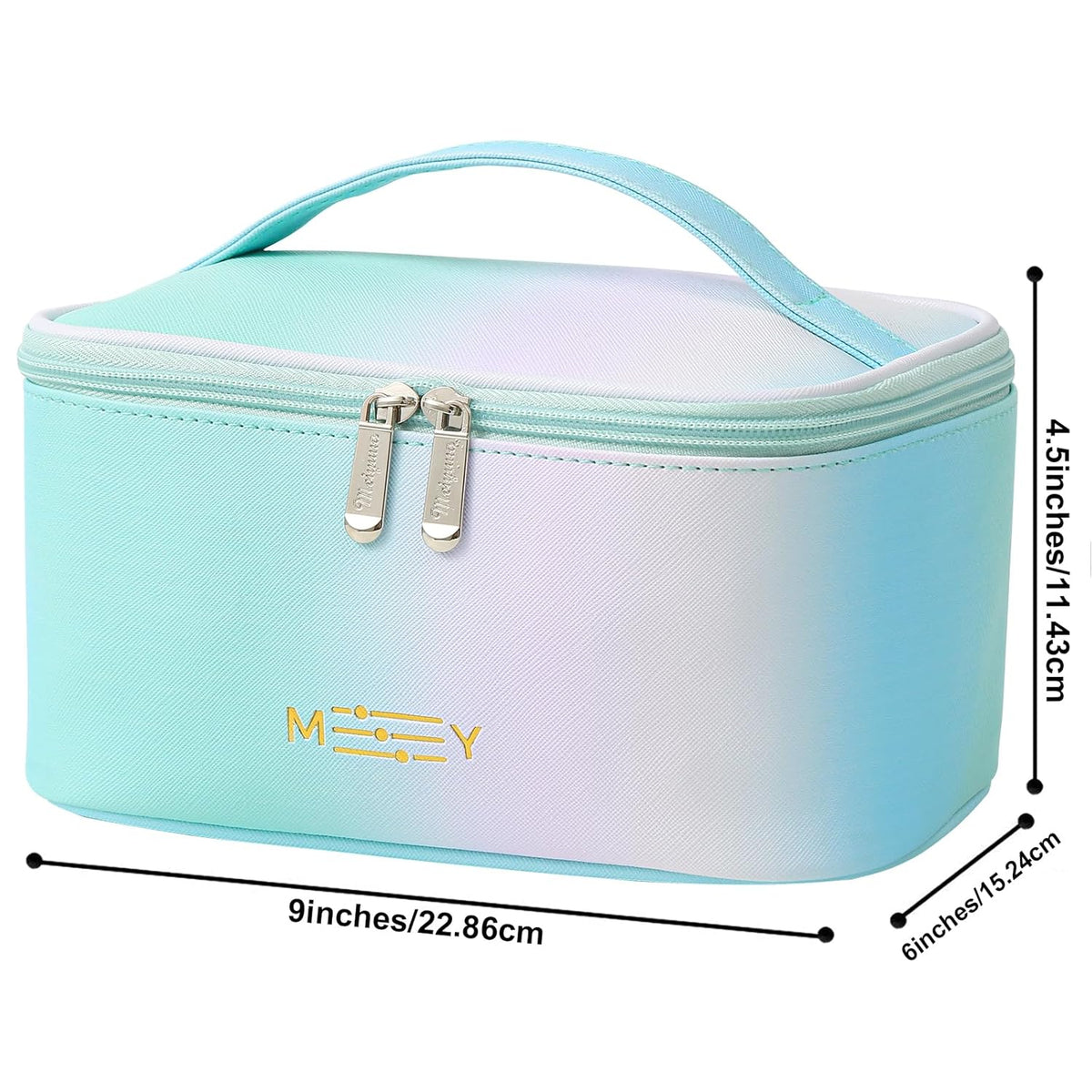 Makeup Bag Large Cosmetic Bags for Women Girls Cute Travel Zipper Pouch Toiletry Organizer for Beauty Essentials Waterproof (Light Pink)