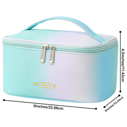 Makeup Bag Large Cosmetic Bags for Women Girls Cute Travel Zipper Pouch Toiletry Organizer for Beauty Essentials Waterproof (Light Pink)