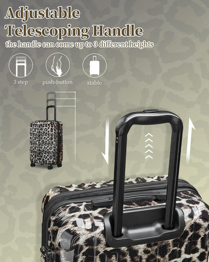 Carry On Luggage, 20 Inch Expandable Hardside Carry On Suitcase With Wheels, Hardshell Spinner Small Luggage with TSA Lock