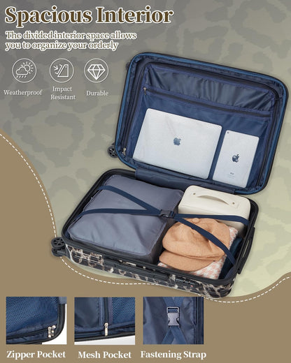 Carry On Luggage, 20 Inch Expandable Hardside Carry On Suitcase With Wheels, Hardshell Spinner Small Luggage with TSA Lock