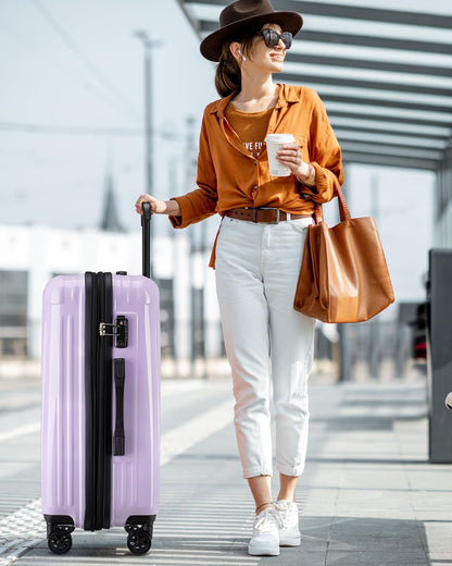 Carry On Luggage, 20 Inch Expandable Hardside Carry On Suitcase With Wheels, Hardshell Spinner Small Luggage with TSA Lock