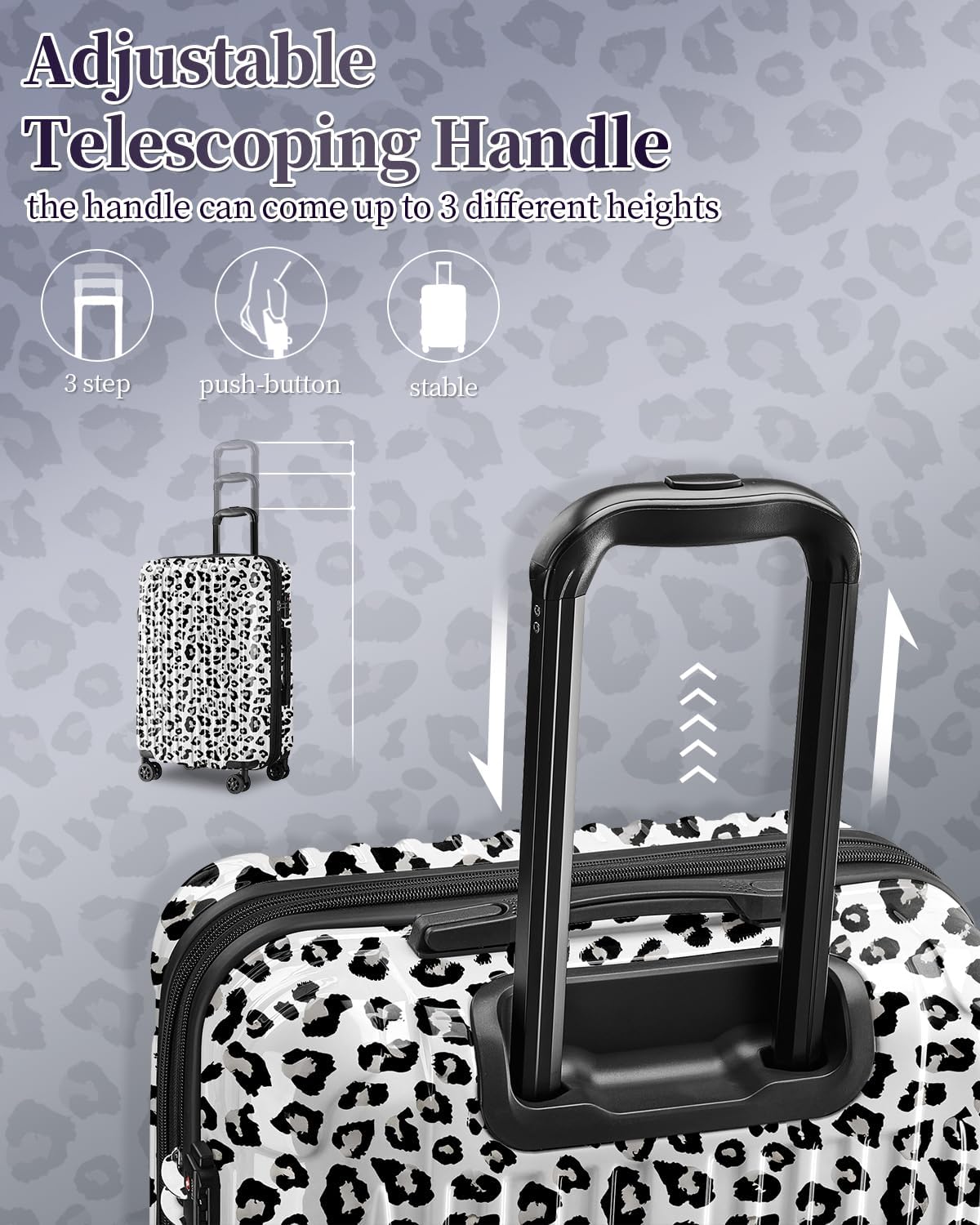 Carry On Luggage, 20 Inch Expandable Hardside Carry On Suitcase With Wheels, Hardshell Spinner Small Luggage with TSA Lock