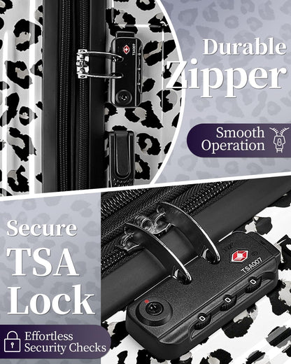 Carry On Luggage, 20 Inch Expandable Hardside Carry On Suitcase With Wheels, Hardshell Spinner Small Luggage with TSA Lock
