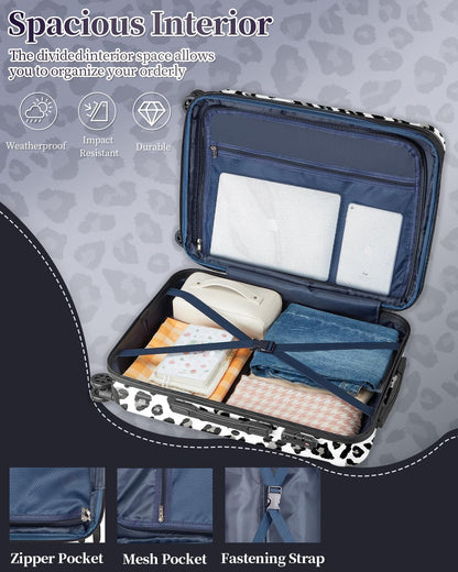 Carry On Luggage, 20 Inch Expandable Hardside Carry On Suitcase With Wheels, Hardshell Spinner Small Luggage with TSA Lock