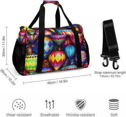 Foldable Weekender Travel Duffel Bag Lightweight Carry On Overnight Tote Bag for Women Sport Yoga