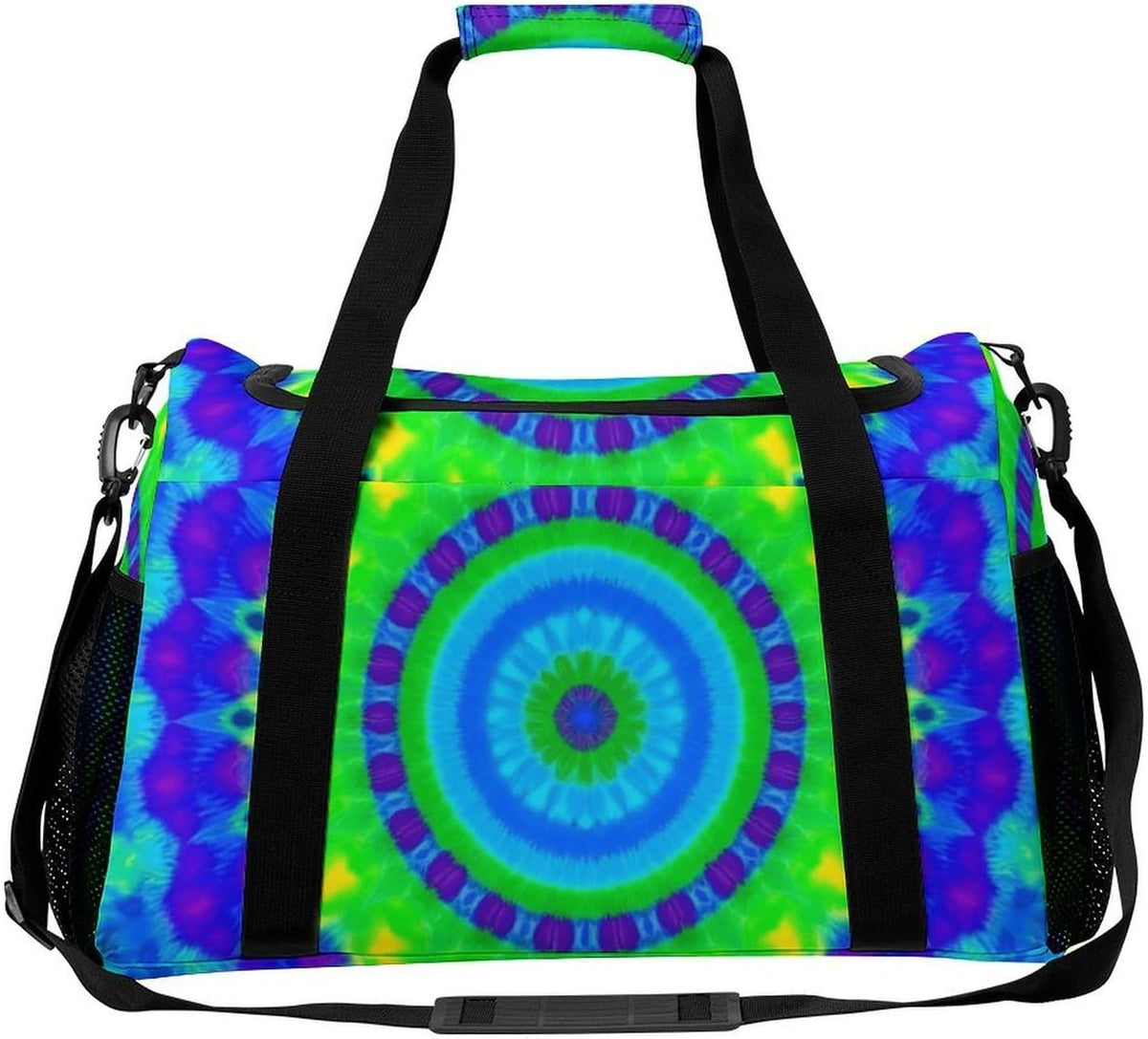 Foldable Weekender Travel Duffel Bag Lightweight Carry On Overnight Tote Bag for Women Sport Yoga