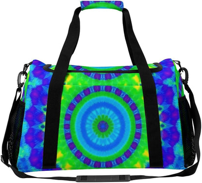 Foldable Weekender Travel Duffel Bag Lightweight Carry On Overnight Tote Bag for Women Sport Yoga