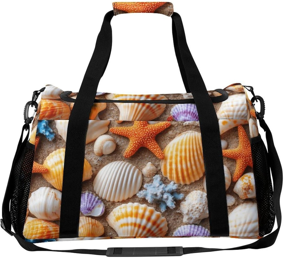 Foldable Weekender Travel Duffel Bag Lightweight Carry On Overnight Tote Bag for Women Sport Yoga