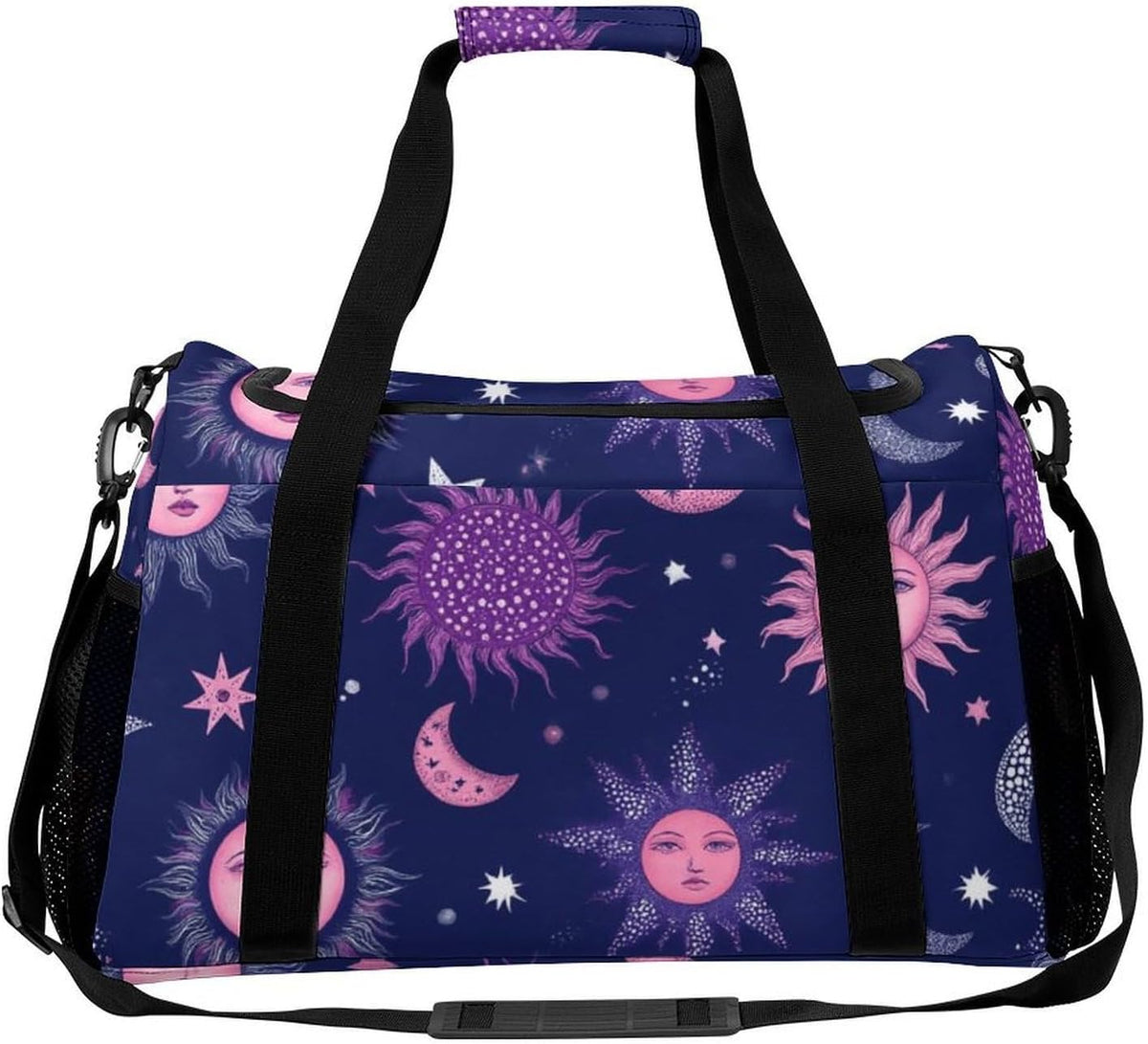Foldable Weekender Travel Duffel Bag Lightweight Carry On Overnight Tote Bag for Women Sport Yoga