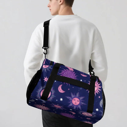 Foldable Weekender Travel Duffel Bag Lightweight Carry On Overnight Tote Bag for Women Sport Yoga