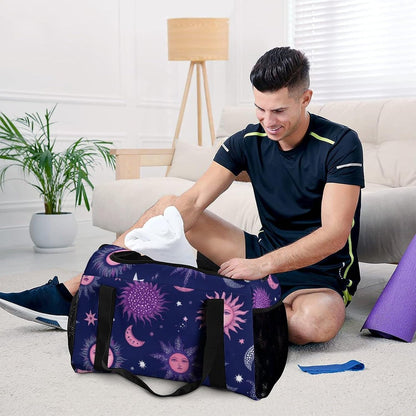 Foldable Weekender Travel Duffel Bag Lightweight Carry On Overnight Tote Bag for Women Sport Yoga