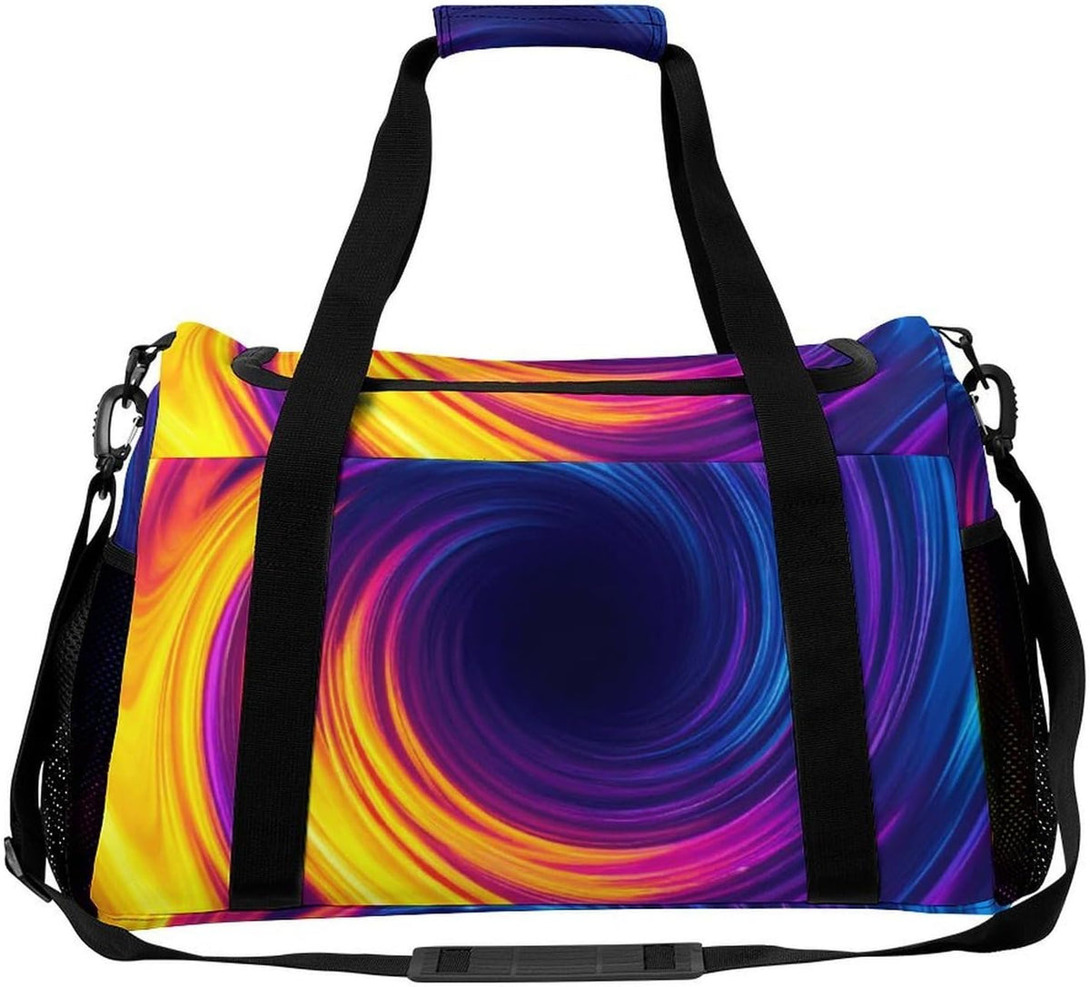 Foldable Weekender Travel Duffel Bag Lightweight Carry On Overnight Tote Bag for Women Sport Yoga