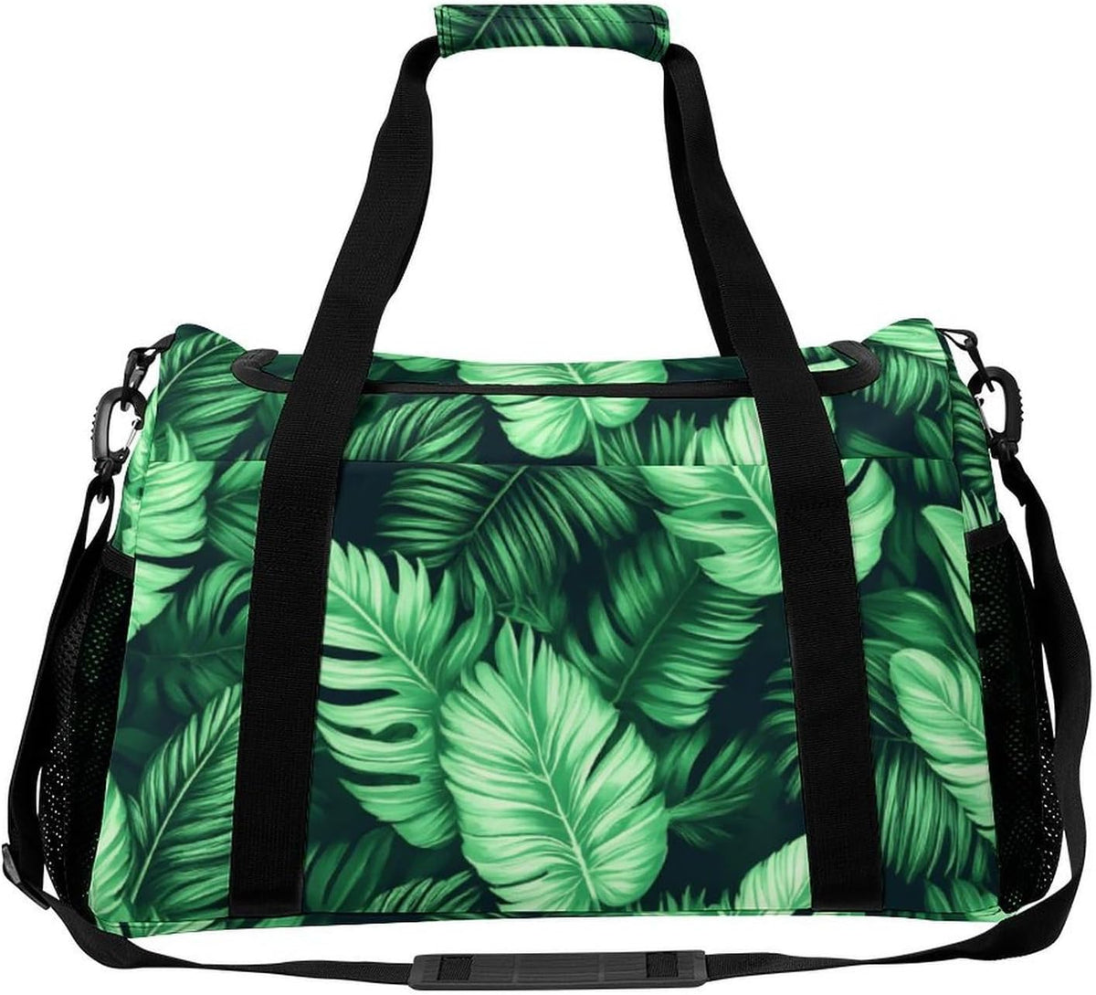 Foldable Weekender Travel Duffel Bag Lightweight Carry On Overnight Tote Bag for Women Sport Yoga
