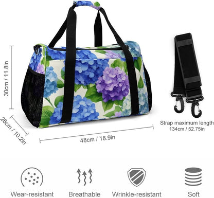 Foldable Weekender Travel Duffel Bag Lightweight Carry On Overnight Tote Bag for Women Sport Yoga