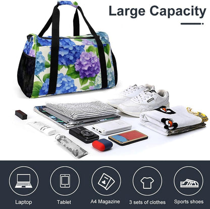 Foldable Weekender Travel Duffel Bag Lightweight Carry On Overnight Tote Bag for Women Sport Yoga