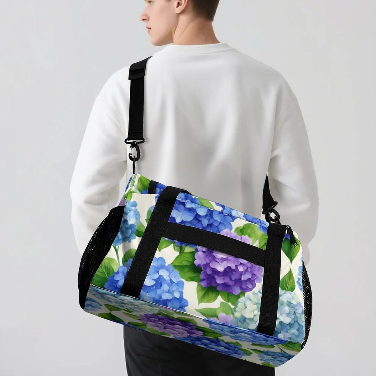 Foldable Weekender Travel Duffel Bag Lightweight Carry On Overnight Tote Bag for Women Sport Yoga
