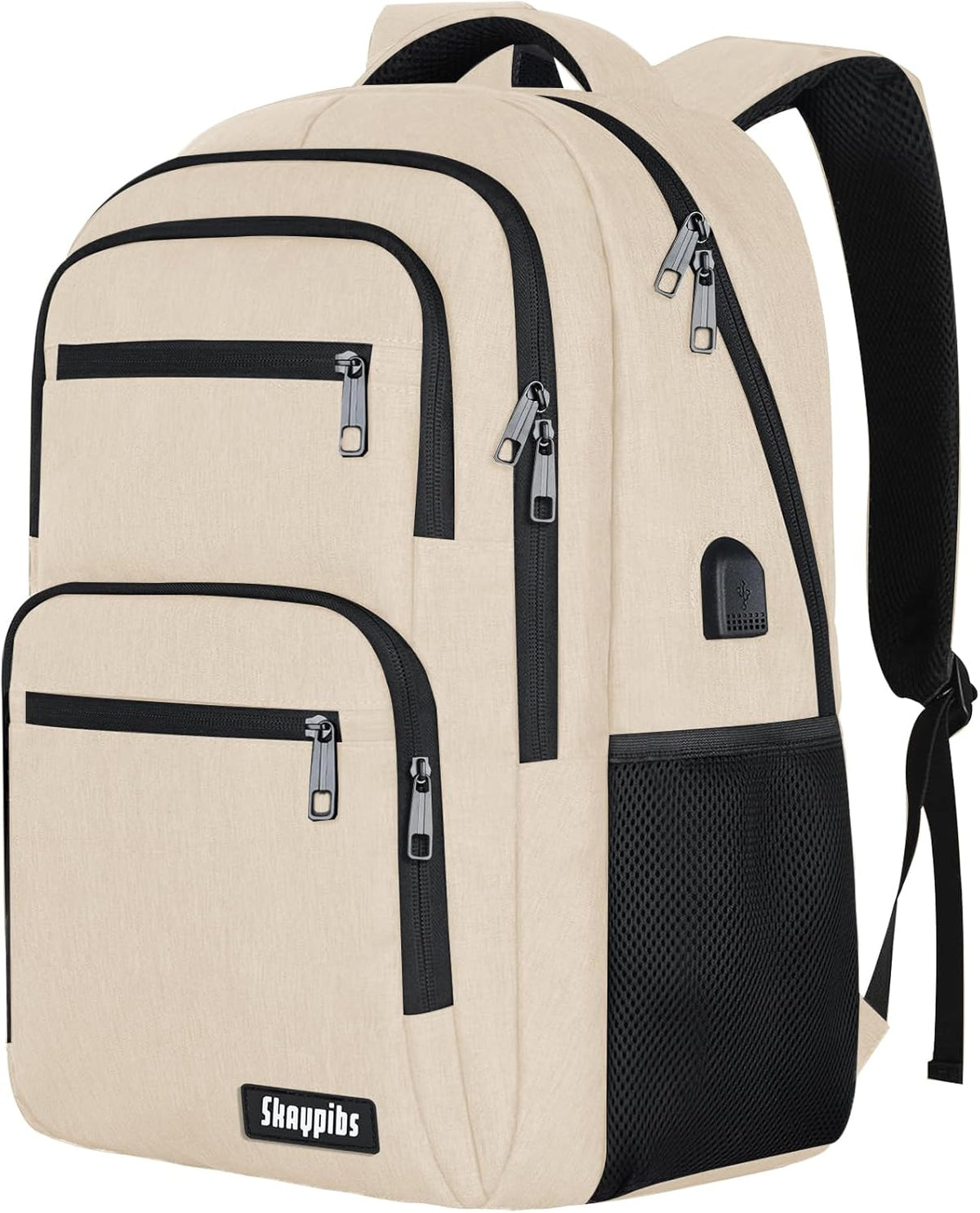 Travel Laptop Backpack, Business Carry on Backpack Flight Approved Backpack, Large Travel Work Backpacks for Men Women with Reinforced Straps, Rucksack Bag, Mochila de viaje, Grey
