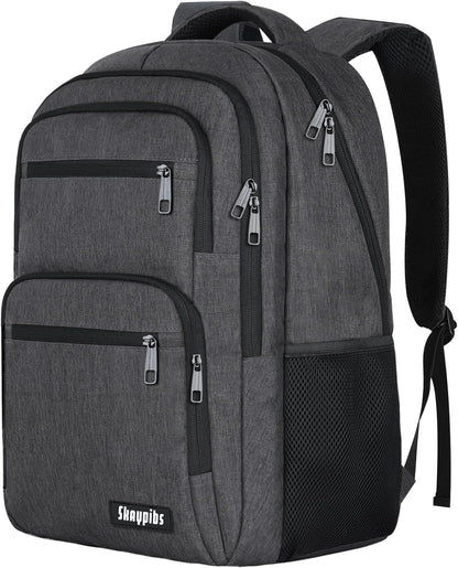 Travel Laptop Backpack, Business Carry on Backpack Flight Approved Backpack, Large Travel Work Backpacks for Men Women with Reinforced Straps, Rucksack Bag, Mochila de viaje, Grey