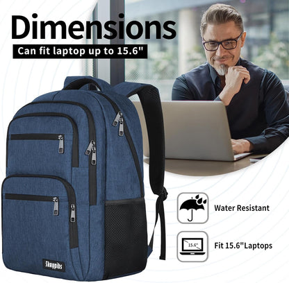 Travel Laptop Backpack, Business Carry on Backpack Flight Approved Backpack, Large Travel Work Backpacks for Men Women with Reinforced Straps, Rucksack Bag, Mochila de viaje, Grey