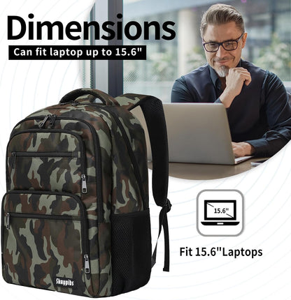 Travel Laptop Backpack, Business Carry on Backpack Flight Approved Backpack, Large Travel Work Backpacks for Men Women with Reinforced Straps, Rucksack Bag, Mochila de viaje, Grey