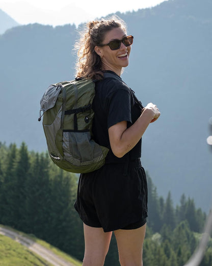 Lightweight Packable Hiking Backpack, 30L Day Pack Blue | Water Resistant Foldable Travel Daypack with Multiple Pockets, Wet Pocket, Ultralight Day Pack for Woman Man, Everyday Carry