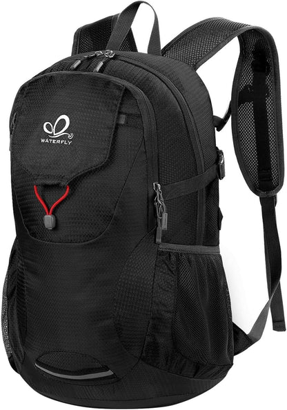 Lightweight Packable Hiking Backpack, 30L Day Pack Blue | Water Resistant Foldable Travel Daypack with Multiple Pockets, Wet Pocket, Ultralight Day Pack for Woman Man, Everyday Carry