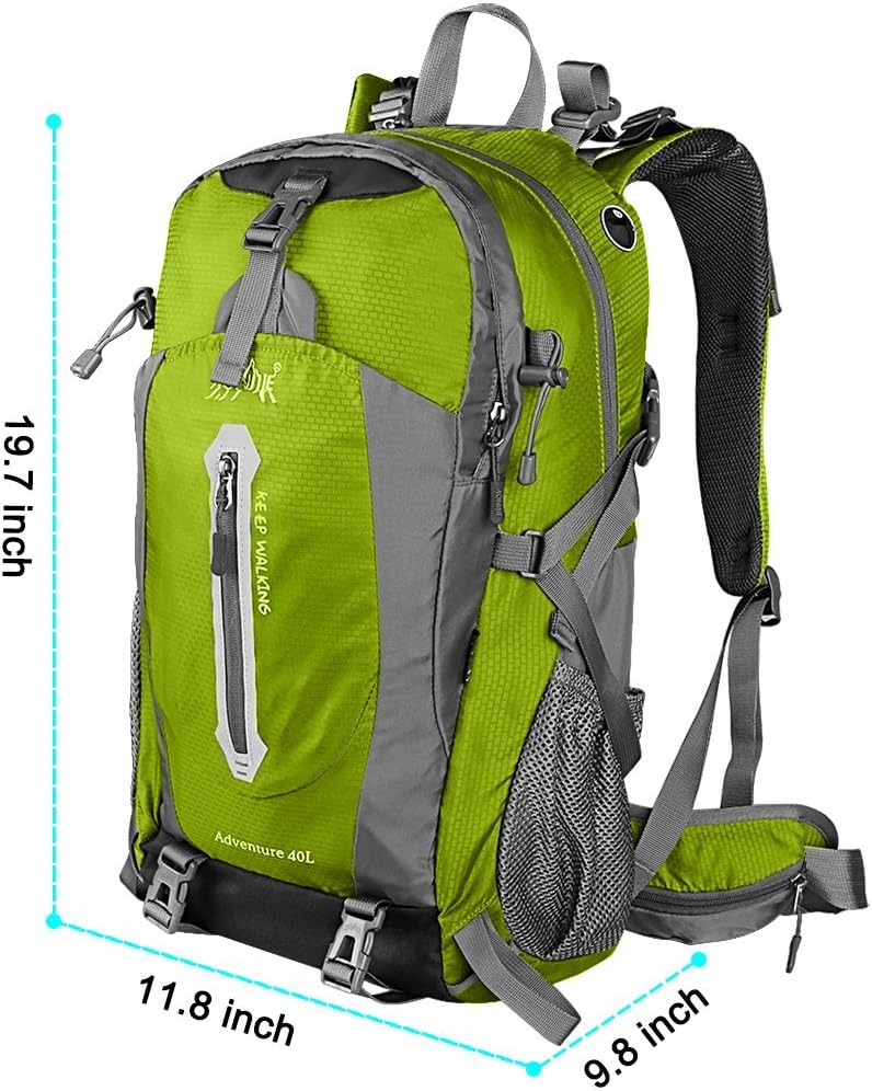 Lightweight Packable Hiking Backpack, 30L Day Pack Blue | Water Resistant Foldable Travel Daypack with Multiple Pockets, Wet Pocket, Ultralight Day Pack for Woman Man, Everyday Carry
