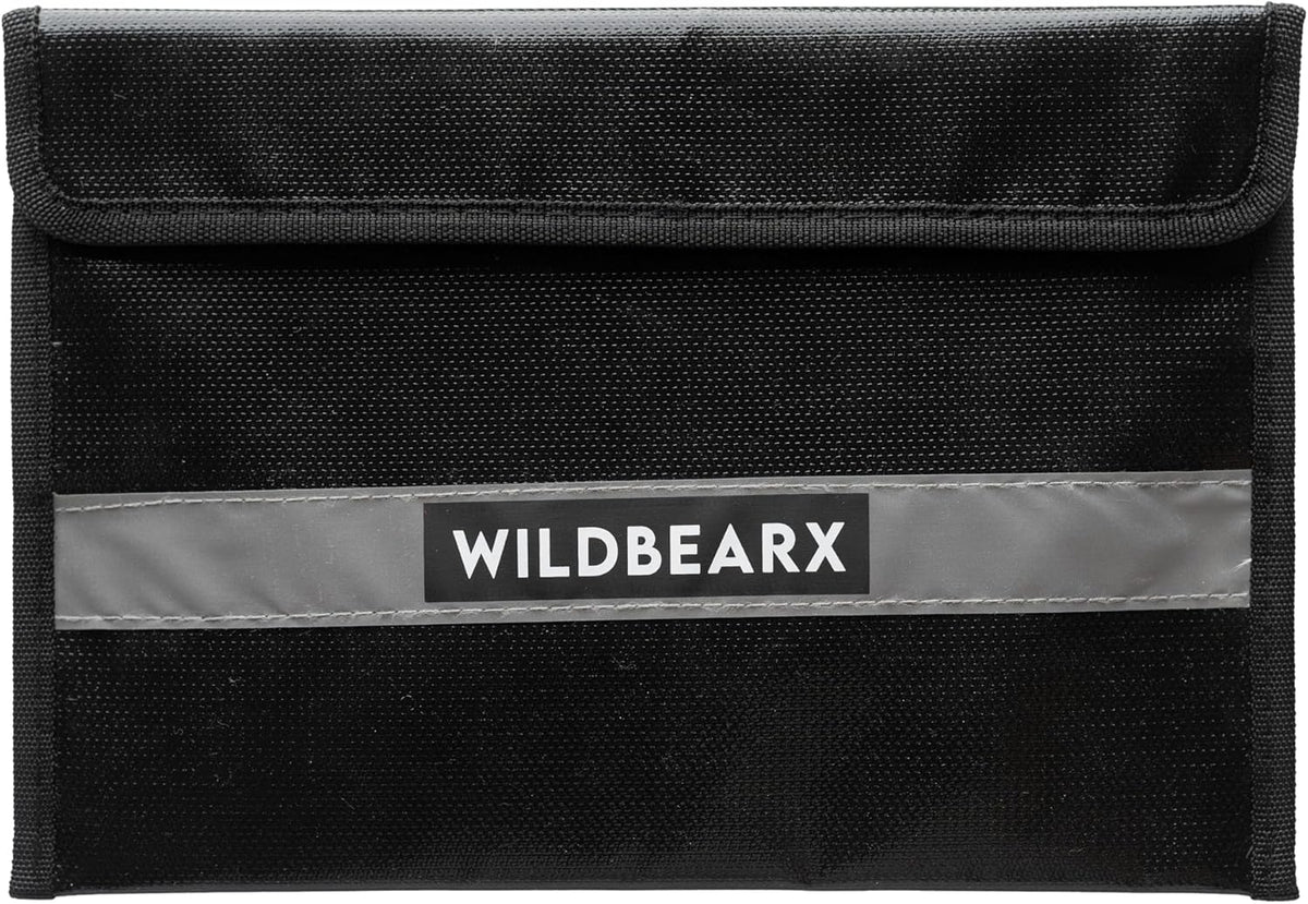 Fireproof and Waterproof Document Bag – 11" x 7.5" Fire Resistant Safe Storage Document Bags with Zipper Cash, Money, Passport, Files & Valuables – Home & Office Safety Bag