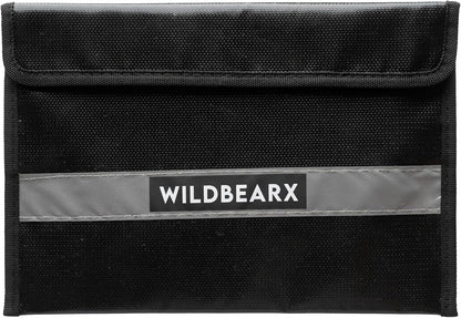Fireproof and Waterproof Document Bag – 11" x 7.5" Fire Resistant Safe Storage Document Bags with Zipper Cash, Money, Passport, Files & Valuables – Home & Office Safety Bag
