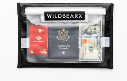 Fireproof and Waterproof Document Bag – 11" x 7.5" Fire Resistant Safe Storage Document Bags with Zipper Cash, Money, Passport, Files & Valuables – Home & Office Safety Bag