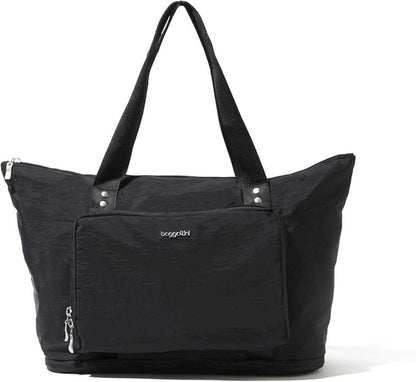 Carryall Expandable Lightweight Travel Tote 22" Packable Folding Compact Nylon Washable Weekender w/Luggage Sleeve