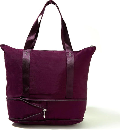 Carryall Expandable Lightweight Travel Tote 22" Packable Folding Compact Nylon Washable Weekender w/Luggage Sleeve