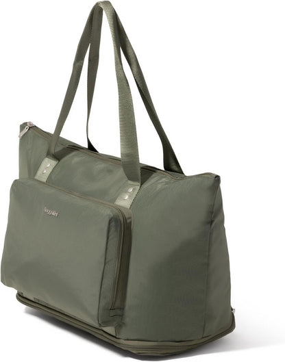 Carryall Expandable Lightweight Travel Tote 22" Packable Folding Compact Nylon Washable Weekender w/Luggage Sleeve