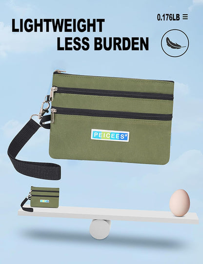 World Travel Essentials Currency and Passport Organizers Cash Cards Tickets Holder RFID Blocking Wallet, Lake Blue